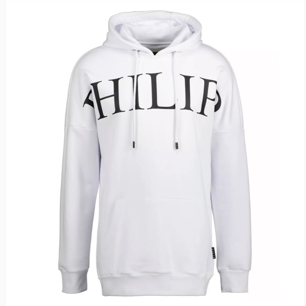 Philipp Plein - Logo Hoodie in White (NWT) - Size : XL